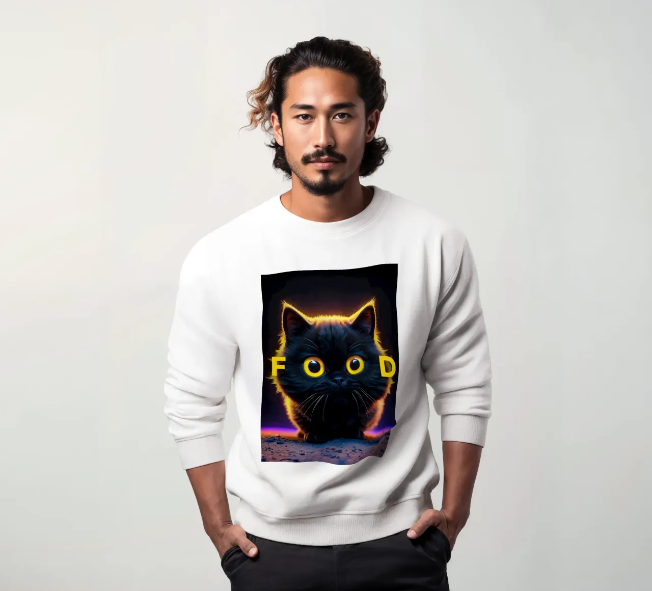 Gatto affamato di cibo felpa da Lootprint