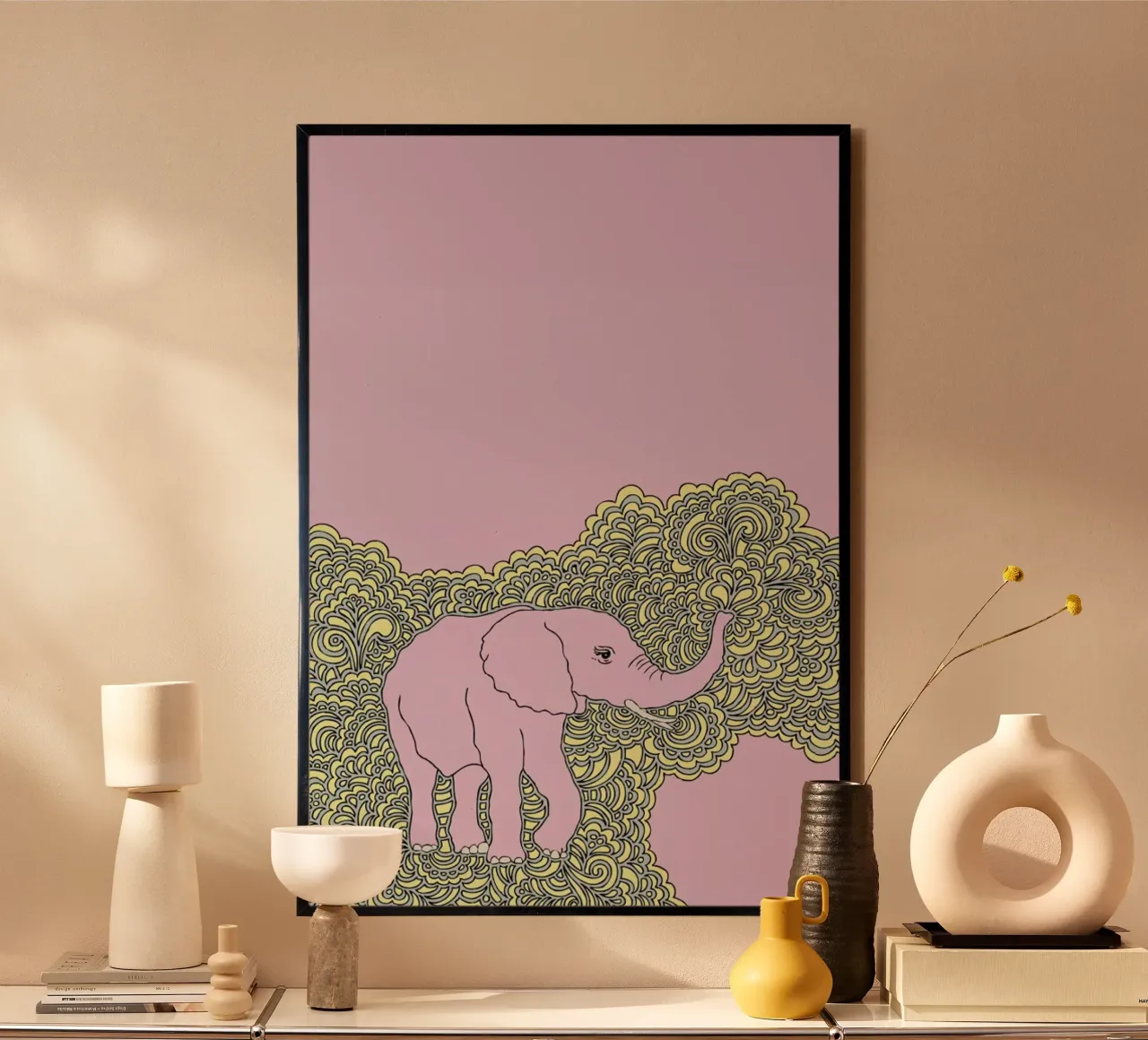 Purple Elephant poster da KP Design