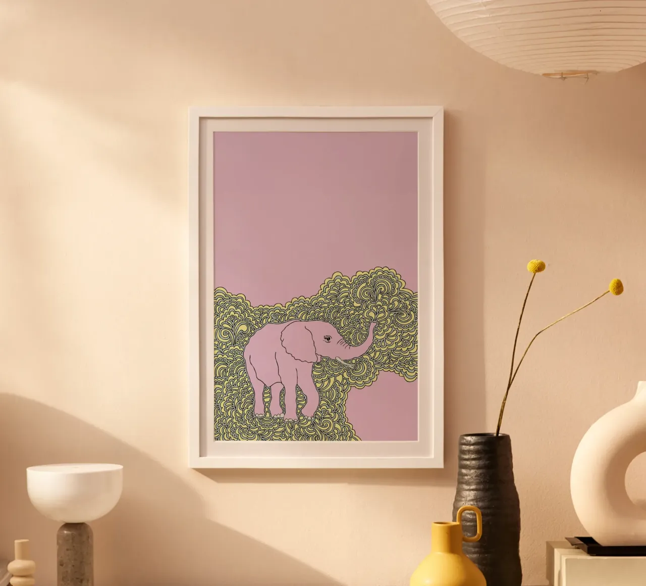 Purple Elephant poster da KP Design