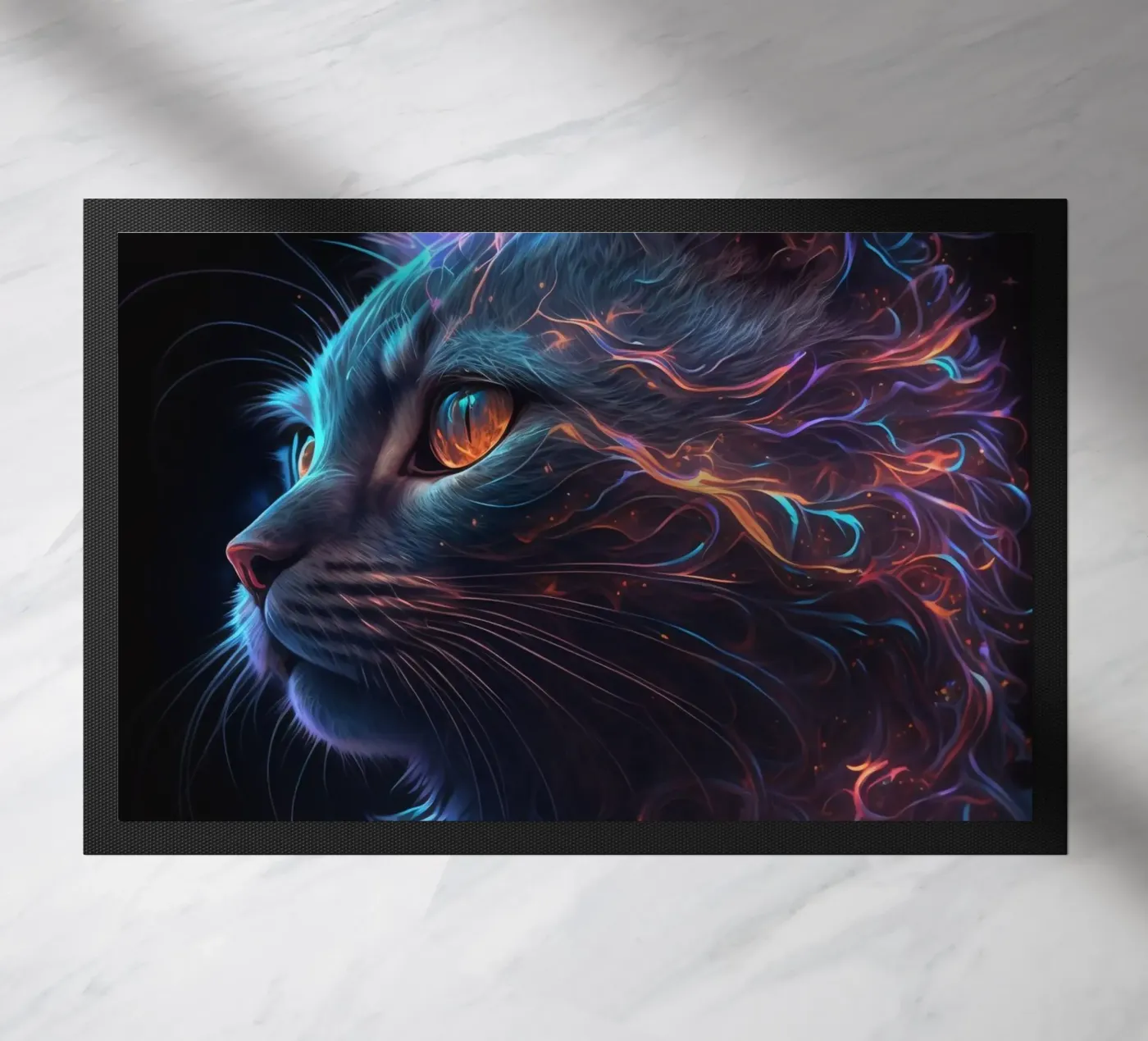 Galaxy Cat doormat by Lootprint