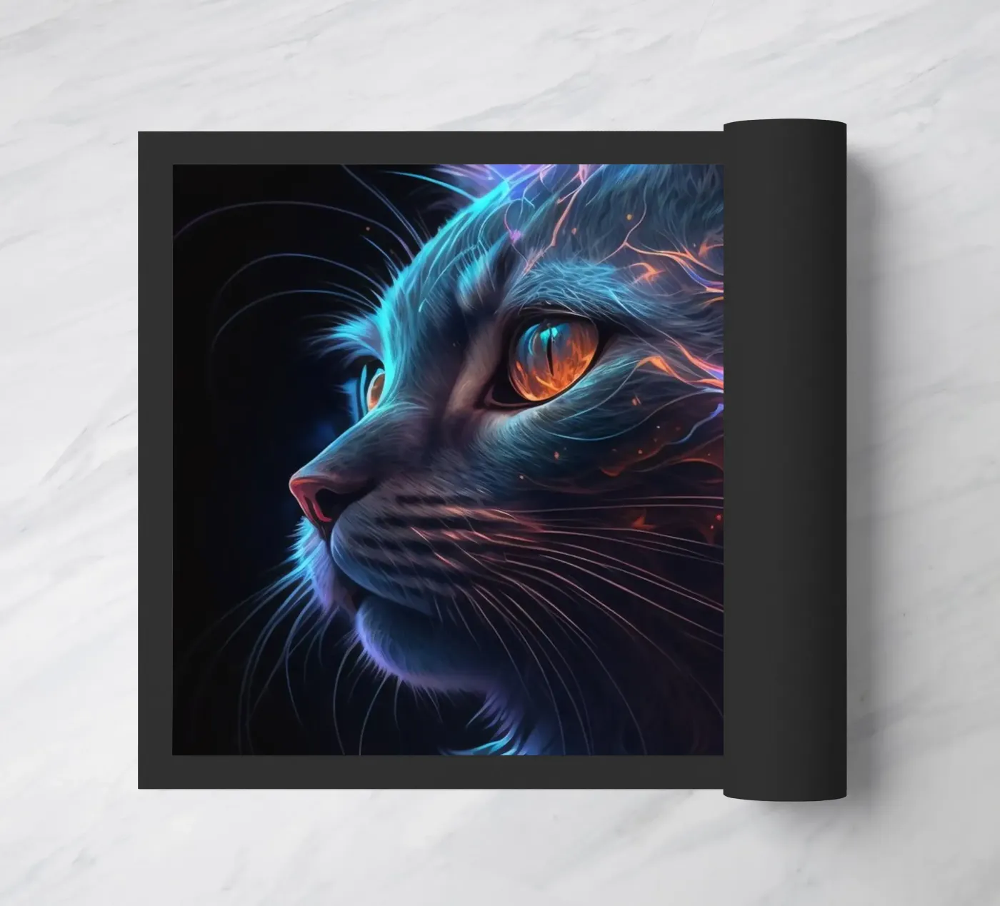 Galaxy Cat doormat by Lootprint