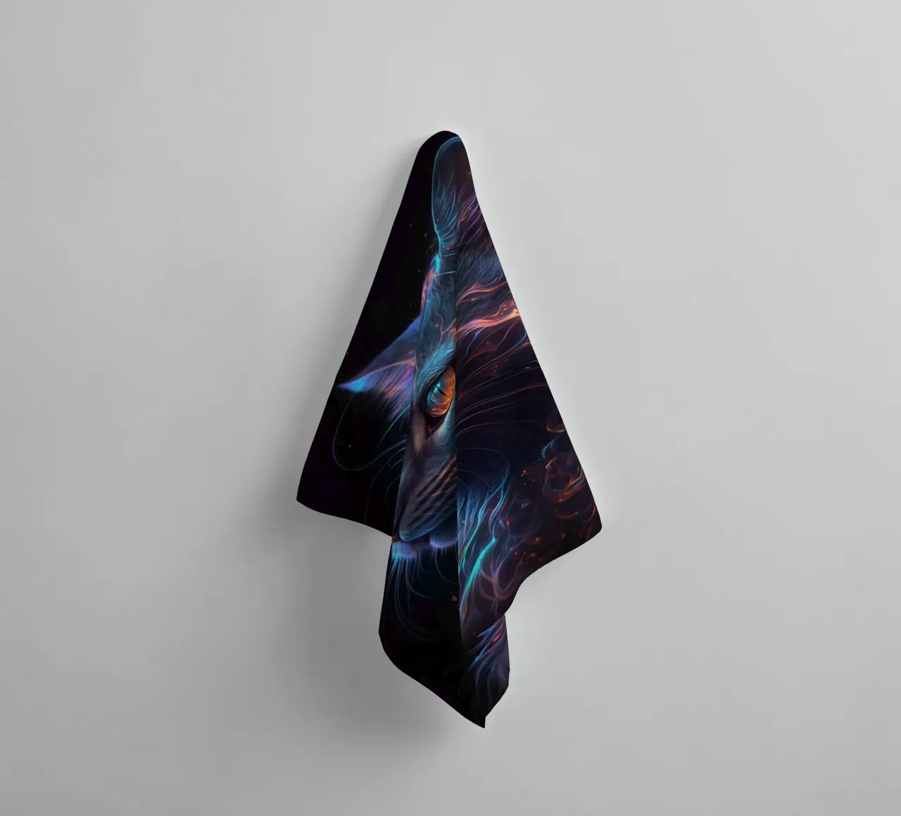 Galaxy Cat towel by Lootprint