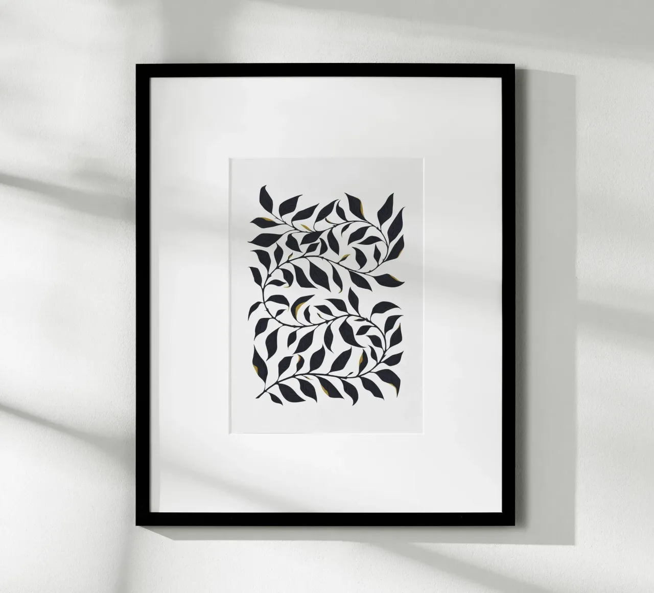 Arte da parete botanica moderna e fogliacea - Decorazione naturalistica minimalista poster da kookiepixel