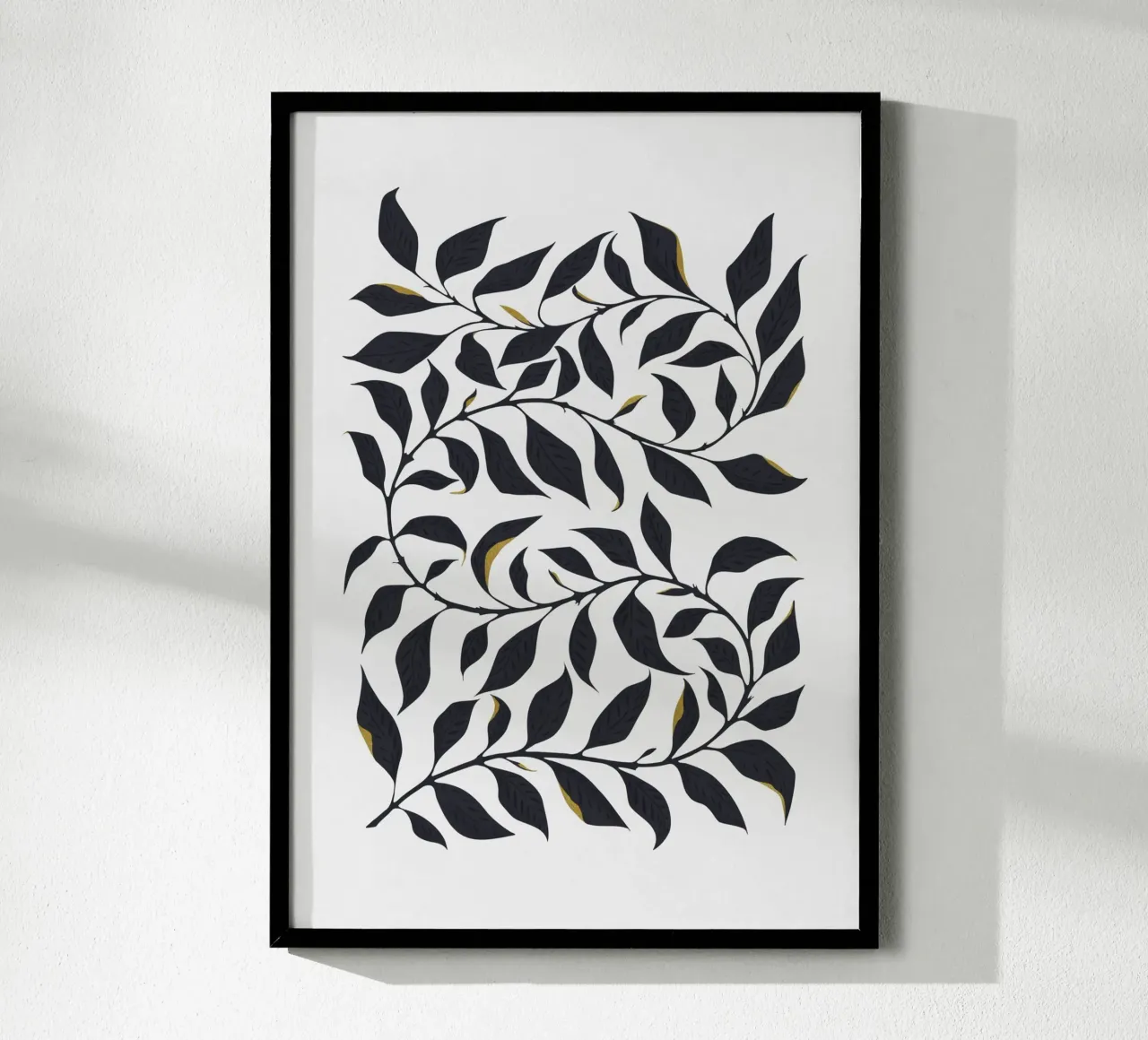 Arte da parete botanica moderna e fogliacea - Decorazione naturalistica minimalista poster da kookiepixel