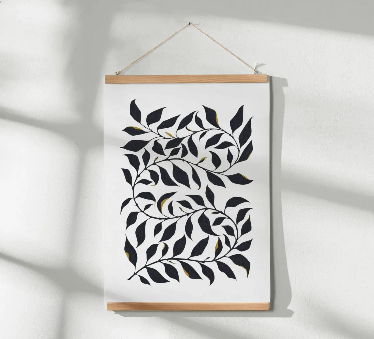 Arte da parete botanica moderna e fogliacea - Decorazione naturalistica minimalista poster da kookiepixel