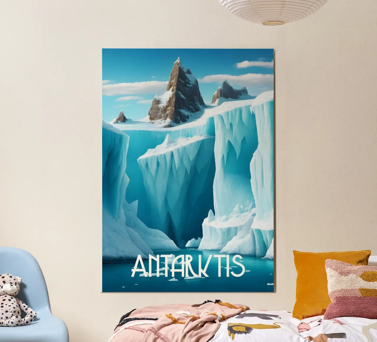 Antartide poster con telaio in plastica da Charnwood Prints