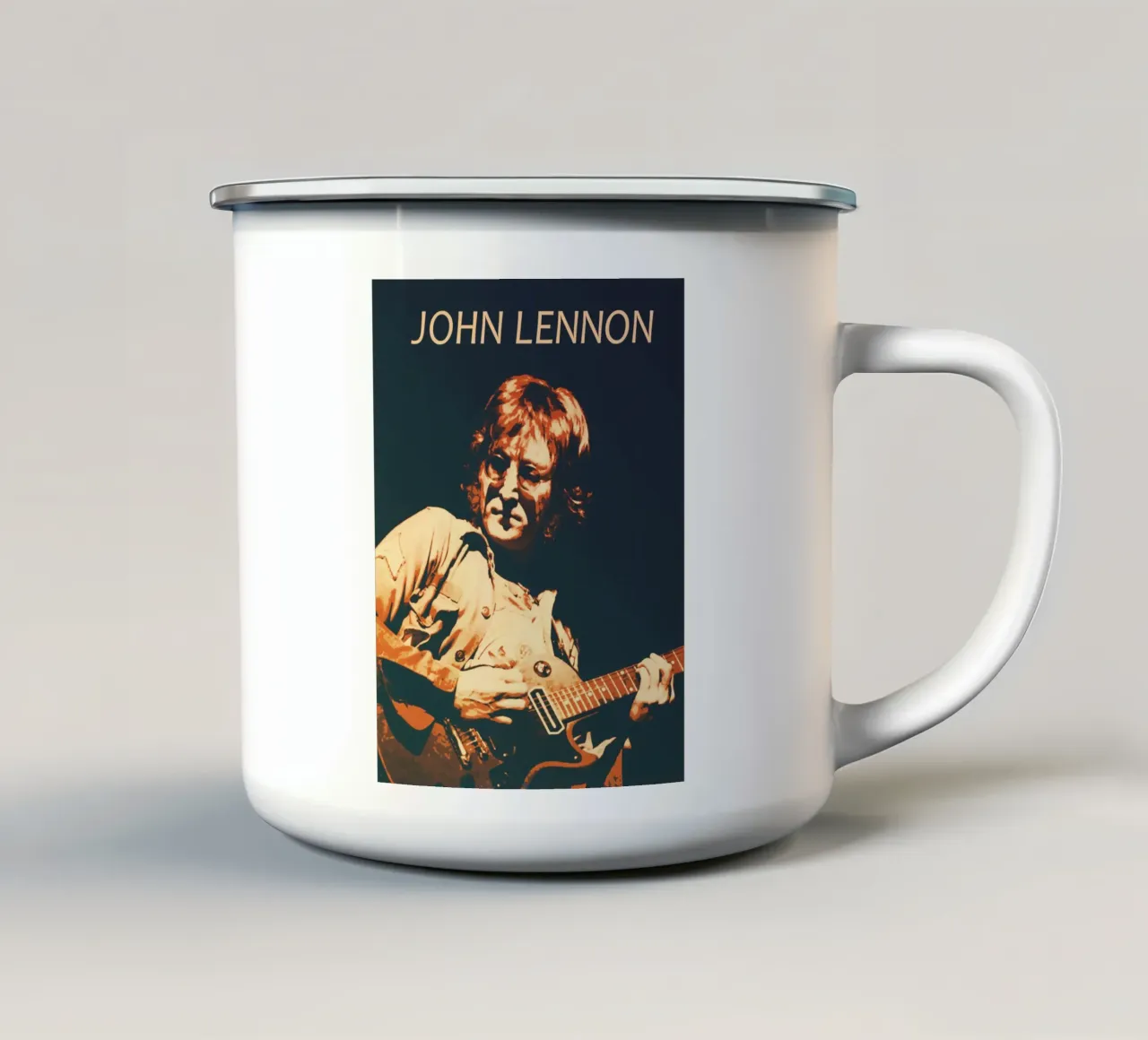 John Lennon 10 tazza in smalto da music soul