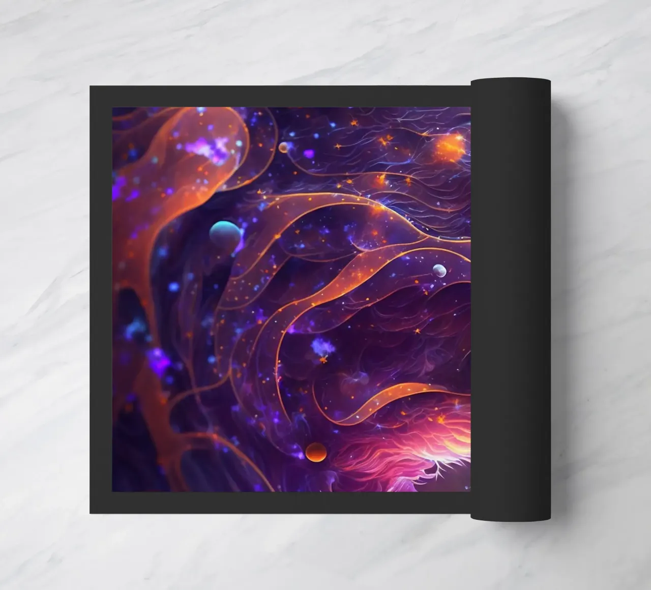 Galaxy Bear doormat by Lootprint