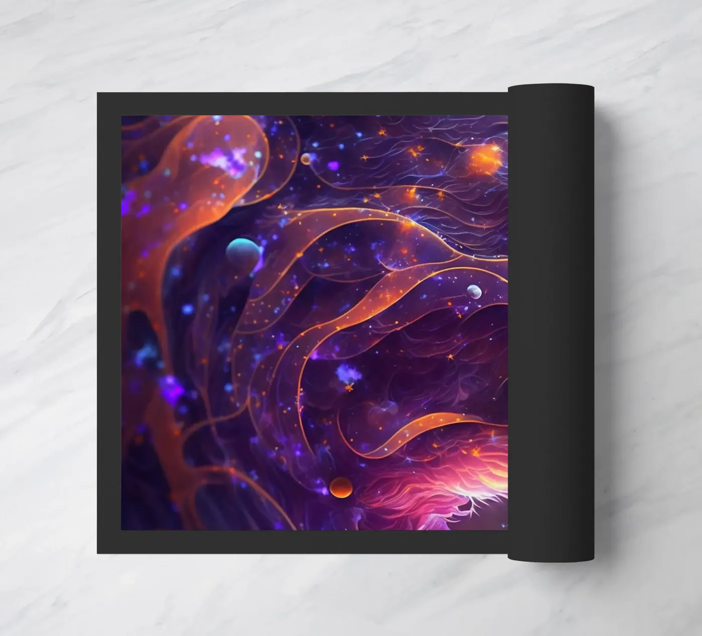 Galaxie-Bär Fußmatte von Lootprint