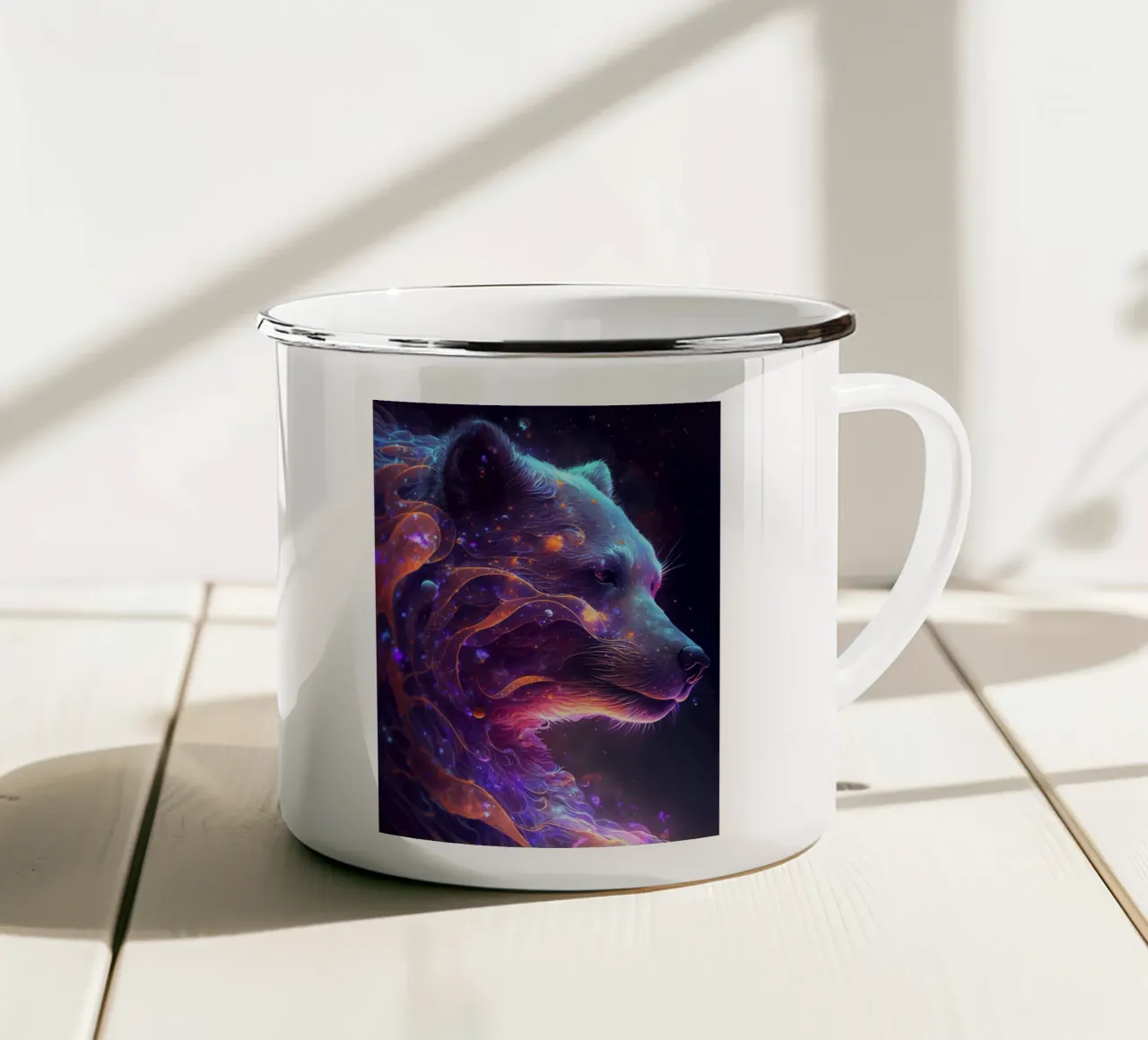 Orso della Galassia tazza in smalto da Lootprint
