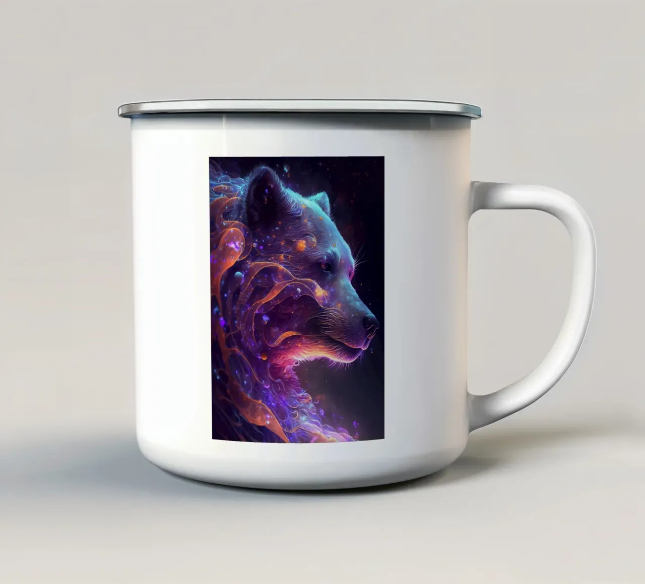 Orso della Galassia tazza in smalto da Lootprint