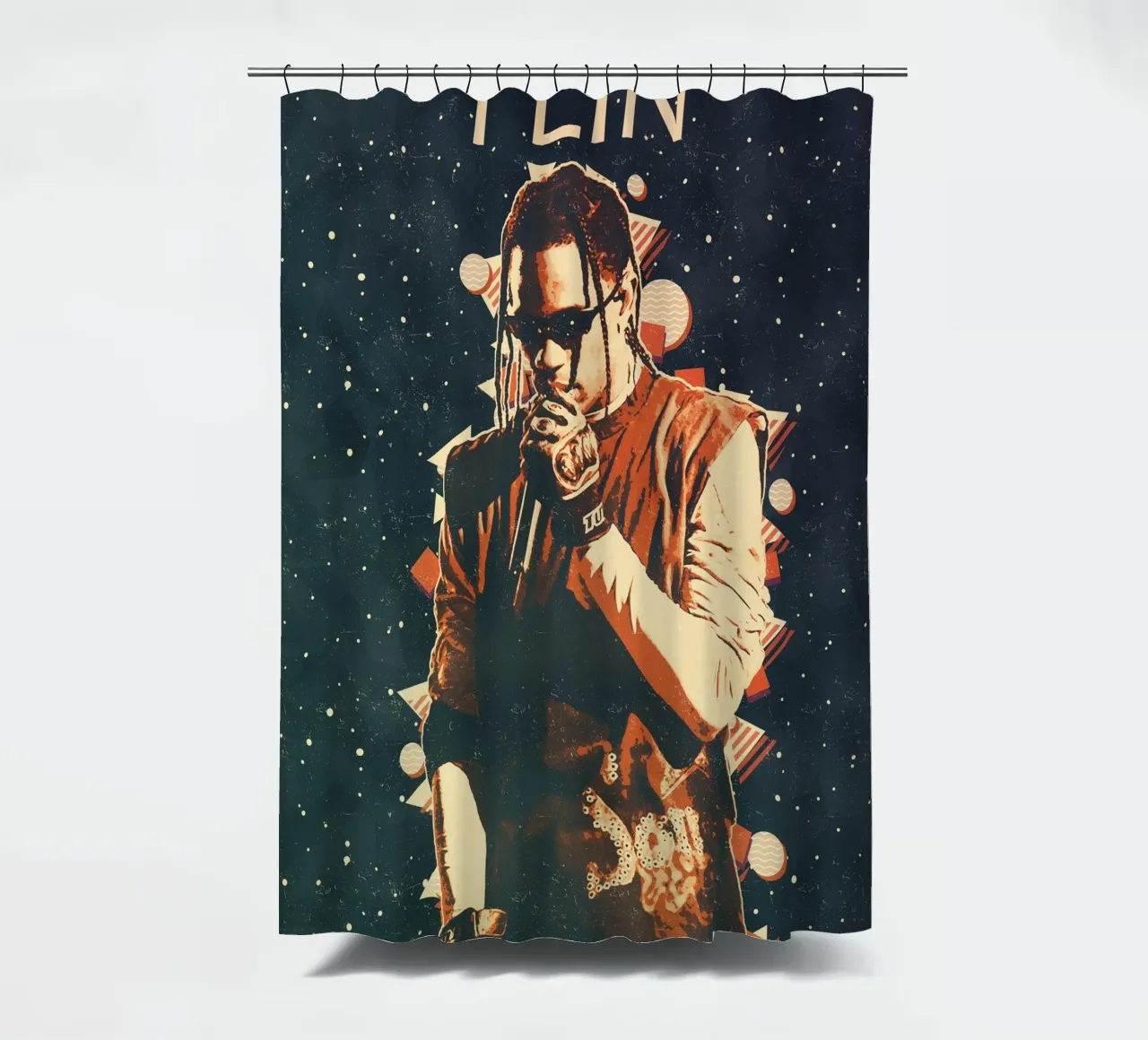 Multa Travis Scott 2 tenda da doccia da music soul