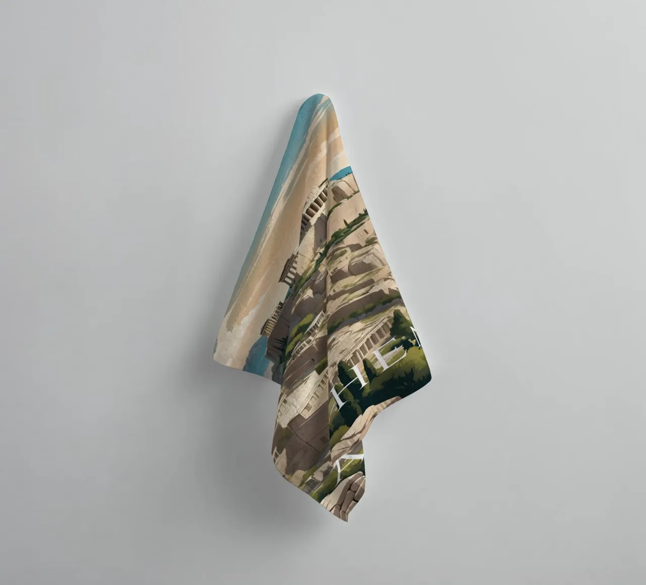 Atene Grecia asciugamano da bagno da Charnwood Prints
