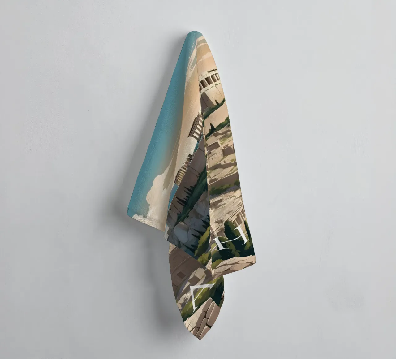 Atene Grecia asciugamano da bagno da Charnwood Prints