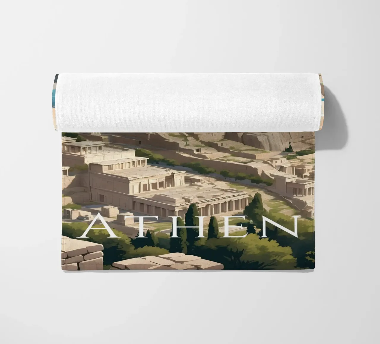 Atene Grecia telo mare da Charnwood Prints