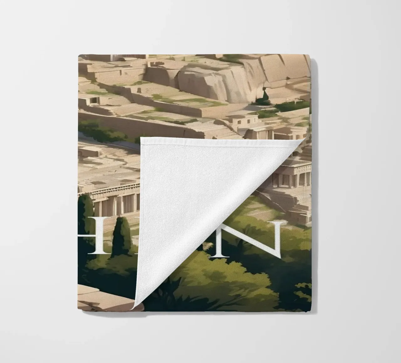 Atene Grecia telo mare da Charnwood Prints