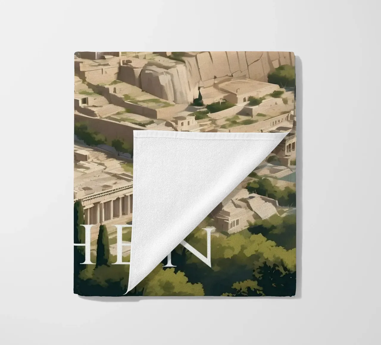 Atene Grecia telo mare da Charnwood Prints