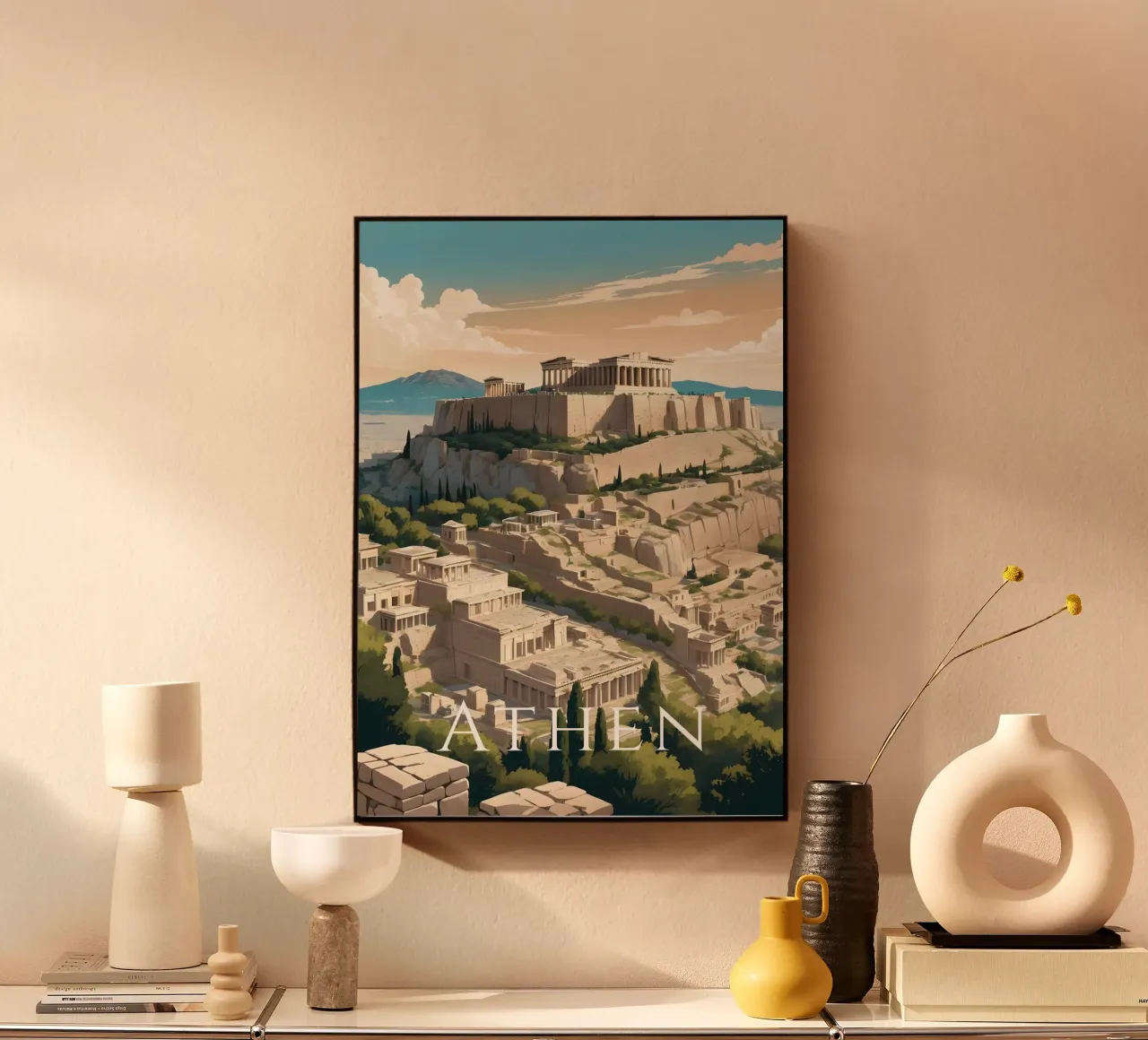 Atene Grecia alluminio dibond da Charnwood Prints