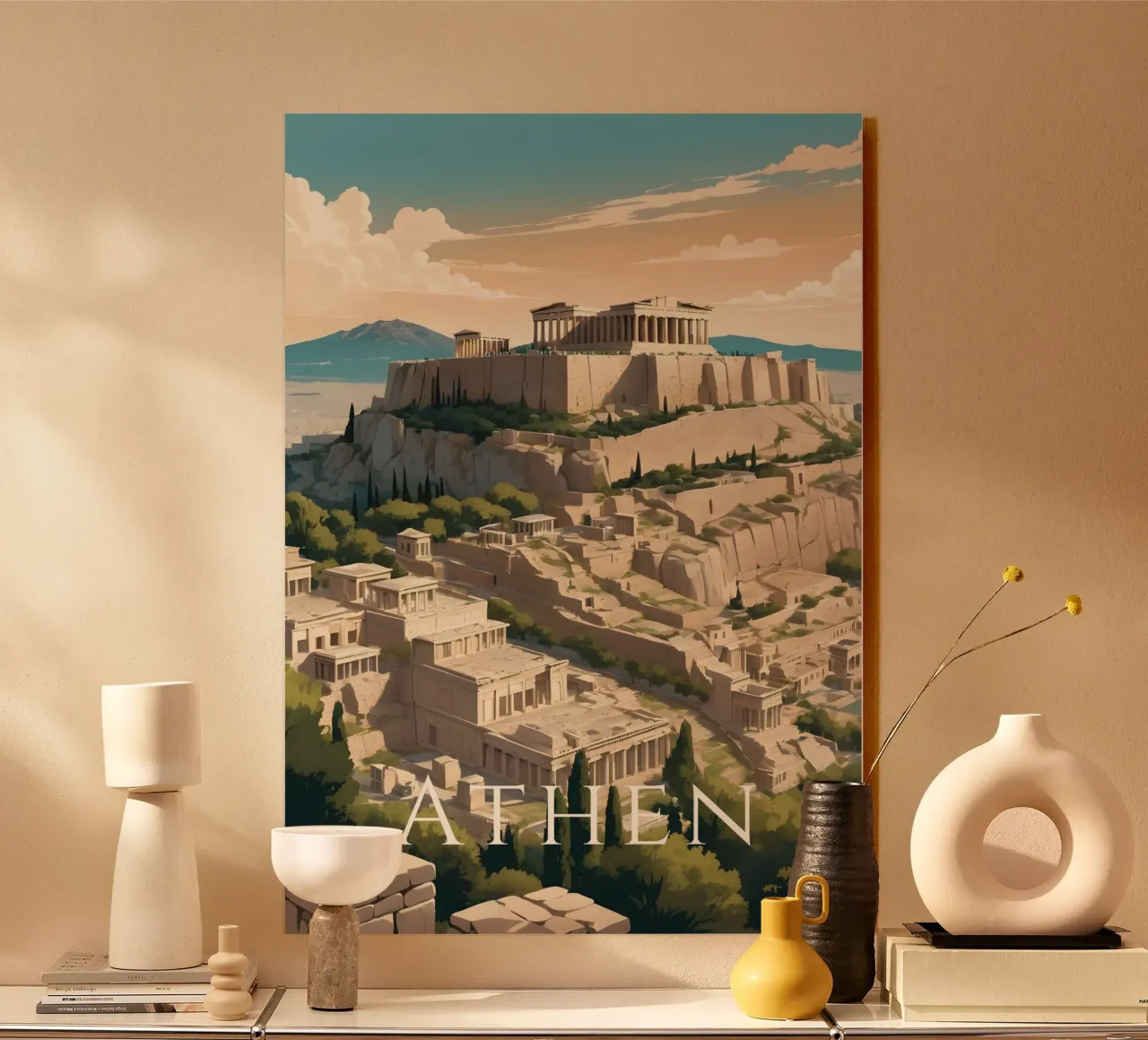 Atene Grecia alluminio dibond da Charnwood Prints