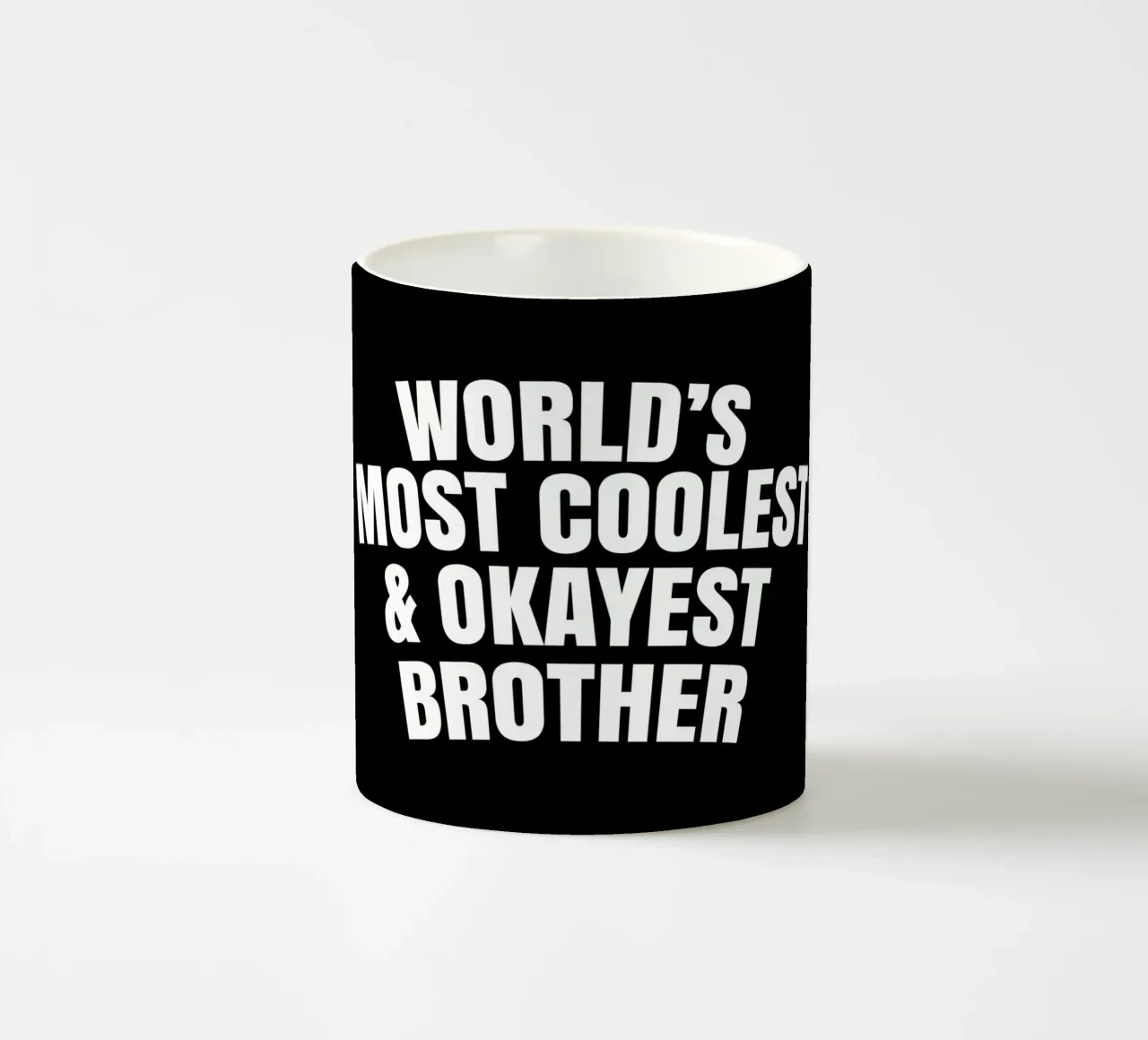 World's most coolest and okayest brother tazza in ceramica da happieeagle