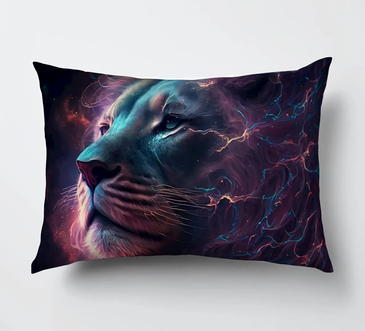 Galaxy Lion decorative cushion by Lootprint