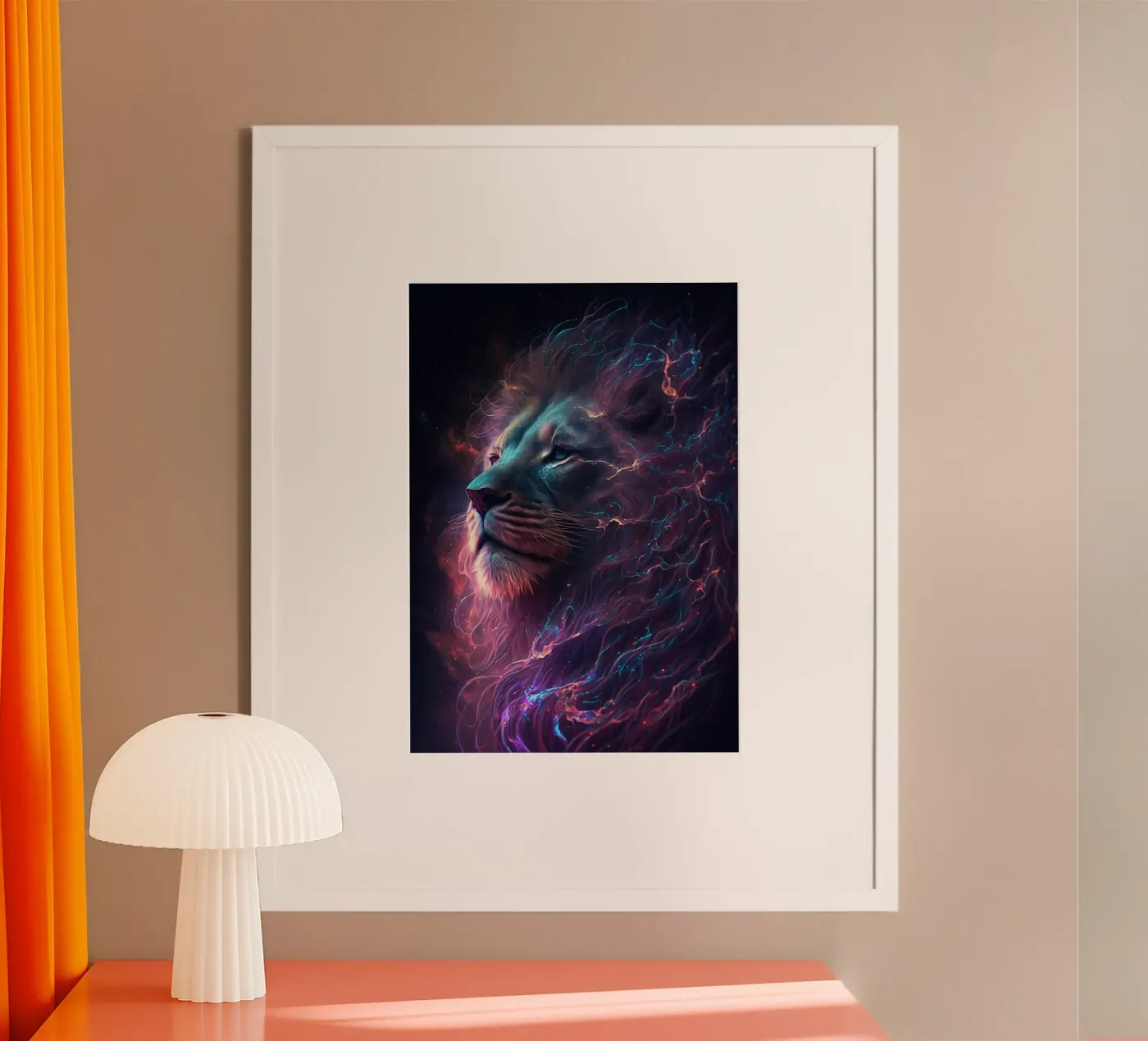 Leeuw poster van Lootprint