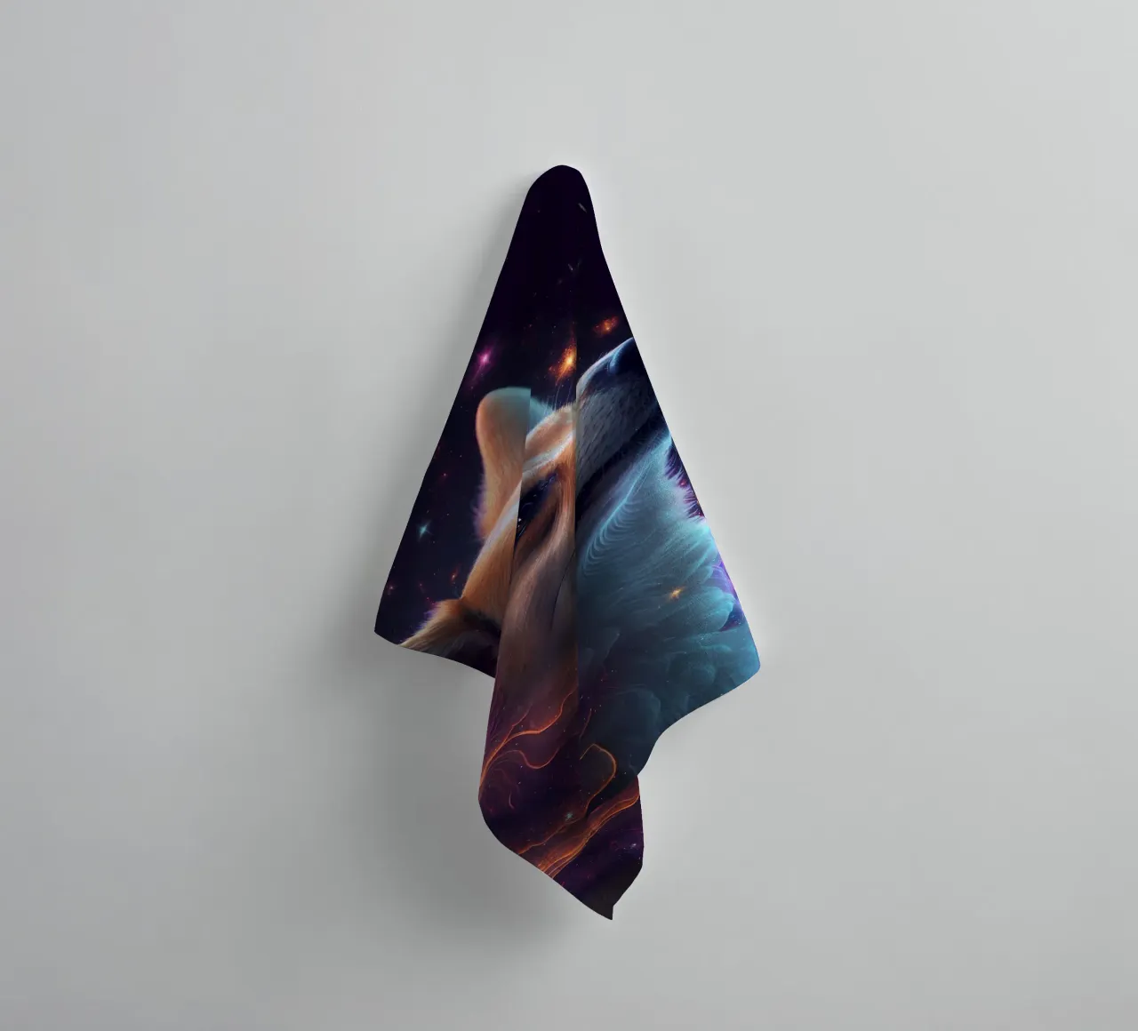Cane Shiba Inu Galaxy asciugamano da bagno da Lootprint