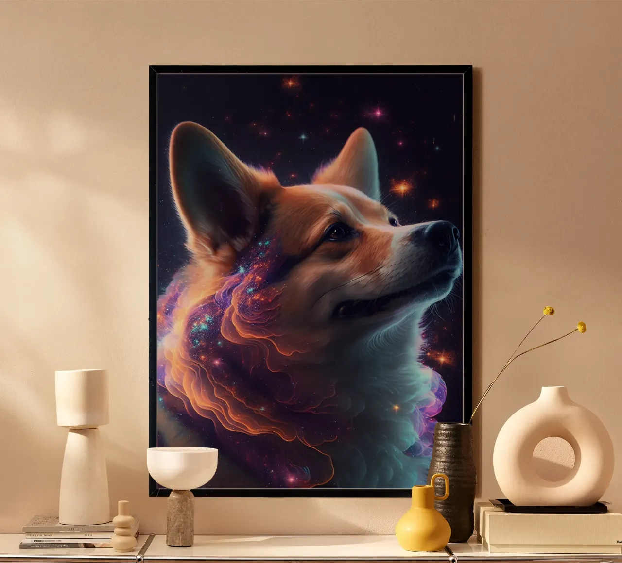 Cane Shiba Inu Galaxy carta hahnemühle da Lootprint