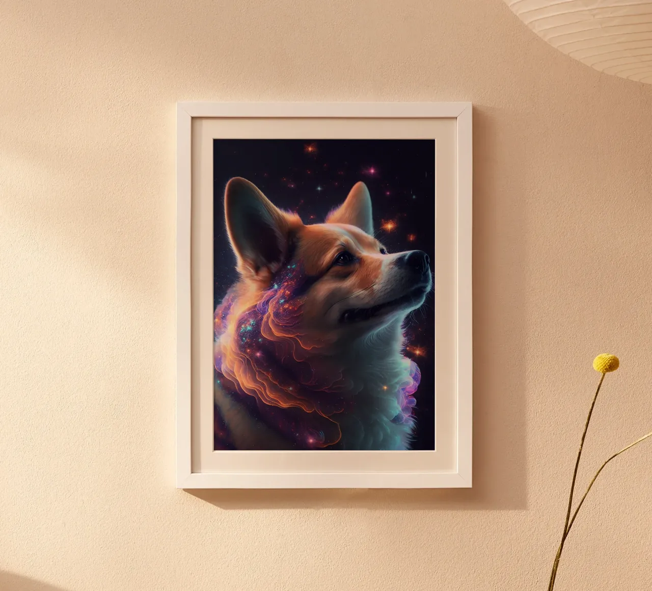 Cane Shiba Inu Galaxy carta hahnemühle da Lootprint