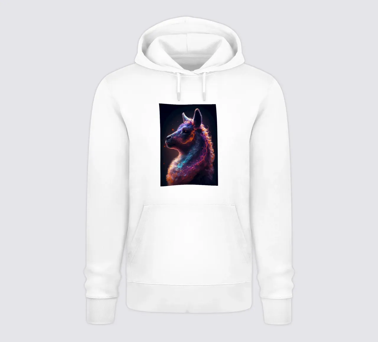 Galaxy Llama Alpaca felpa con cappuccio da Lootprint