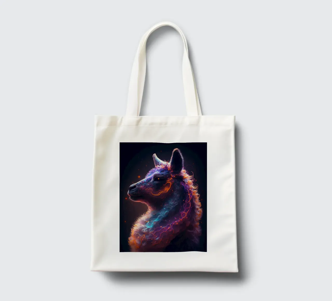 Galaxy Llama Alpaca borsa in juta da Lootprint