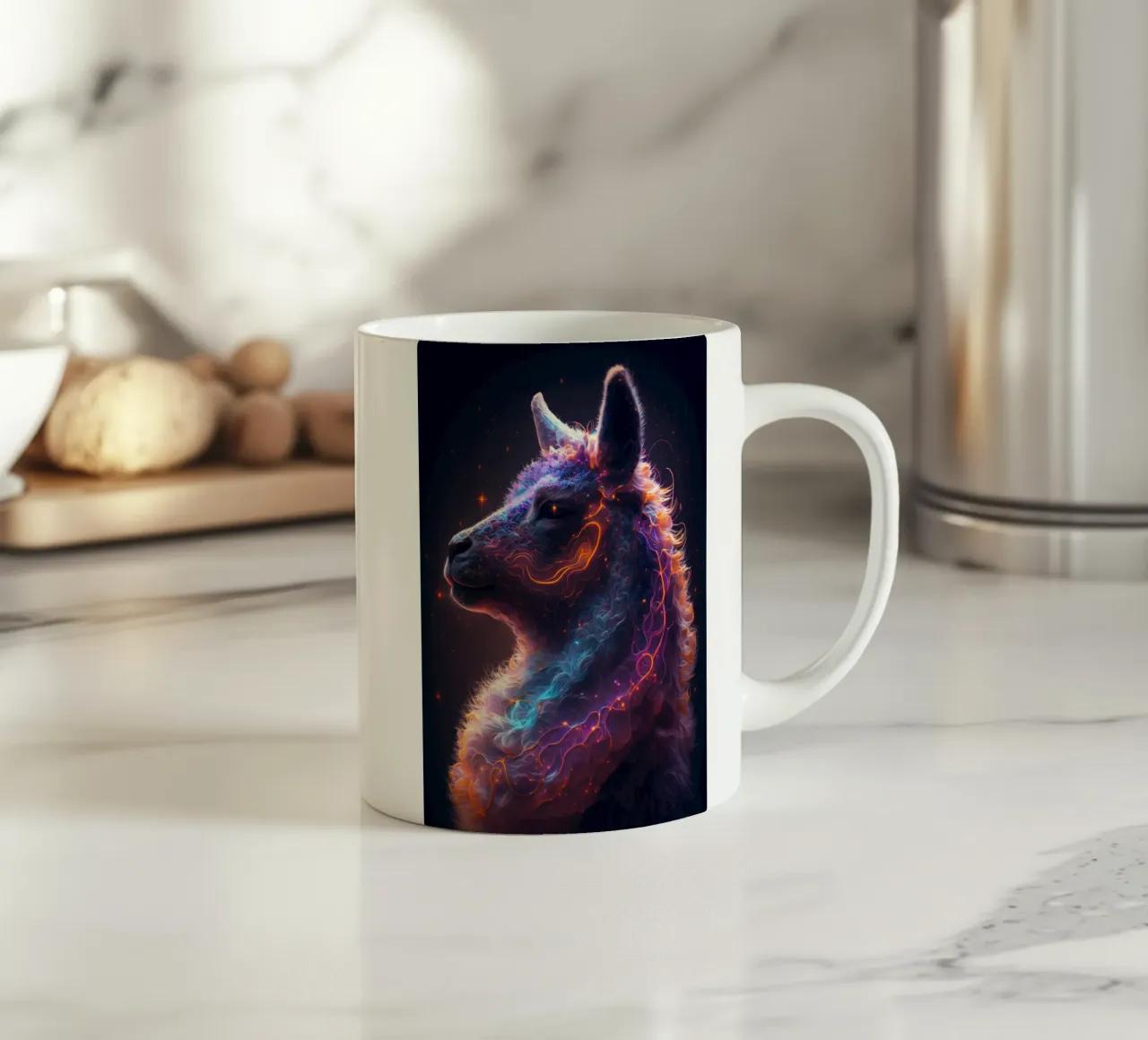 Galaxy Llama Alpaca tazza in ceramica da Lootprint
