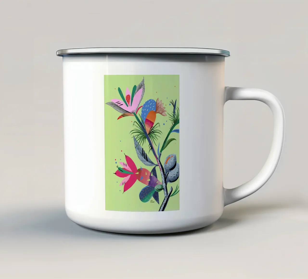 Botanica Branch 2 tazza in smalto da Liga Kitchen