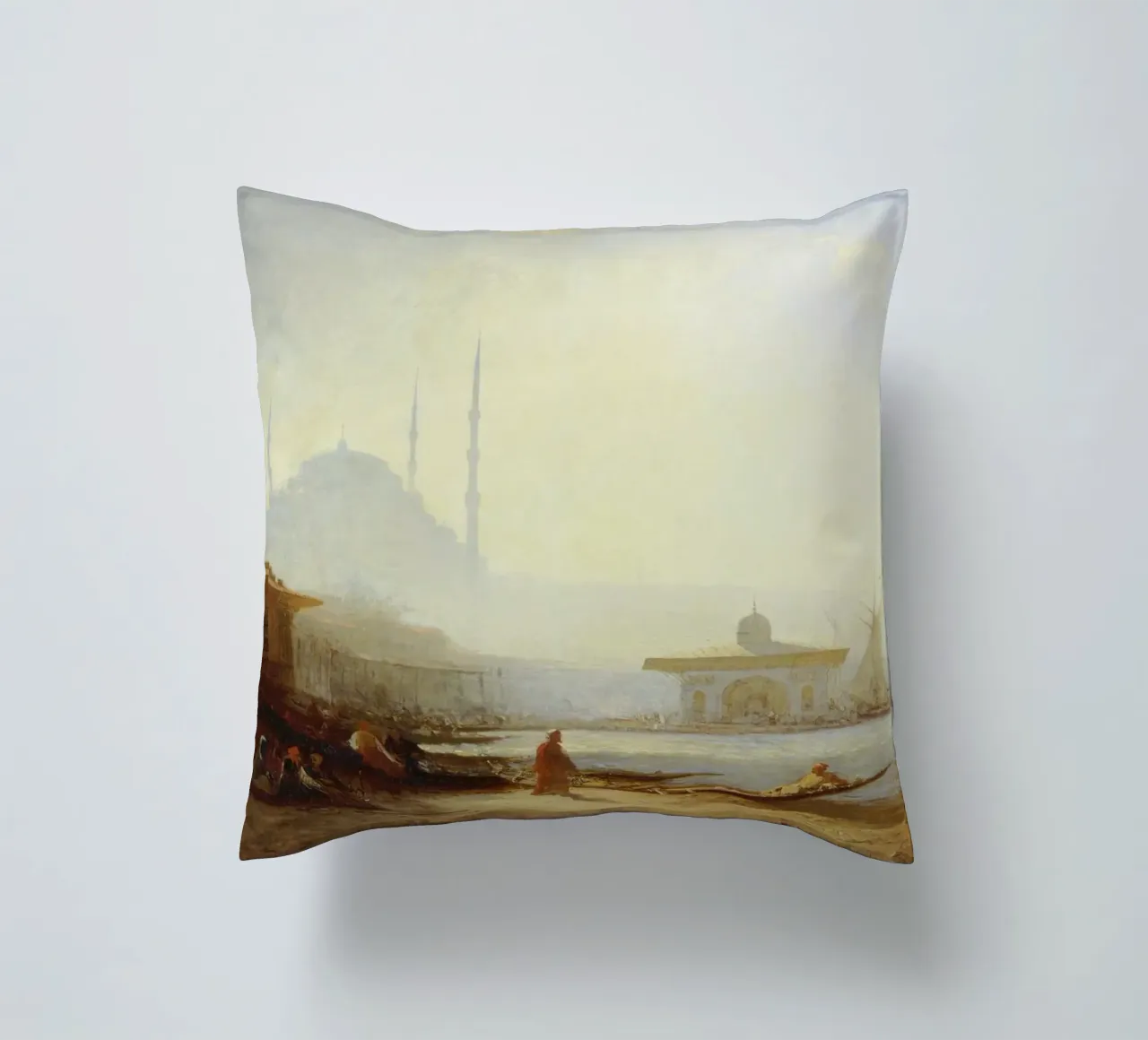 Felix Ziem - Vista su Istanbul cuscino da ARTOTHEK