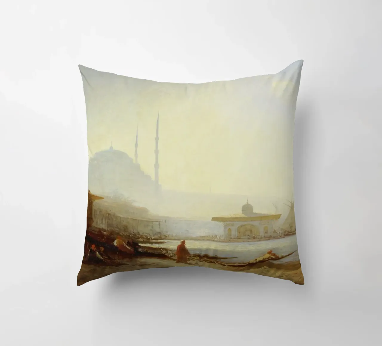 Felix Ziem - Vista su Istanbul cuscino da ARTOTHEK