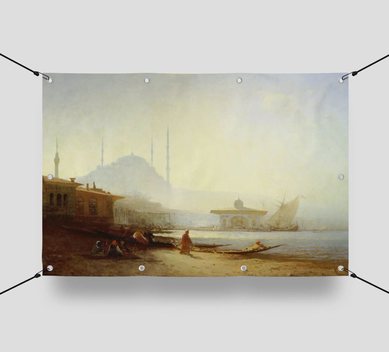 Felix Ziem - Vista su Istanbul telo in pvc da ARTOTHEK