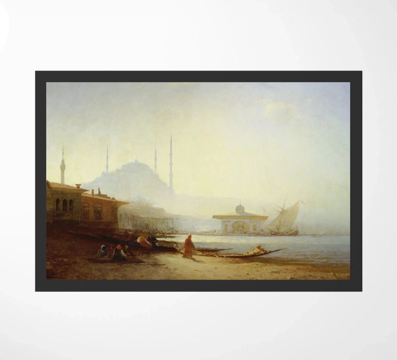 Felix Ziem - Vista su Istanbul zerbino da ARTOTHEK