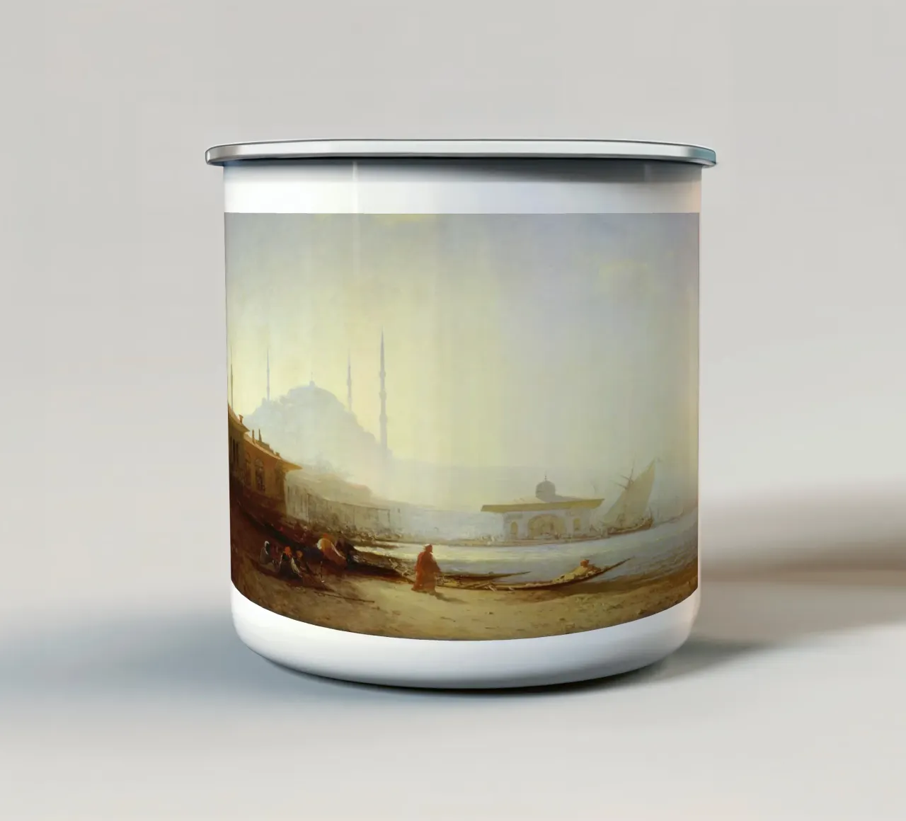 Felix Ziem - View of Istanbul enamel mug by ARTOTHEK