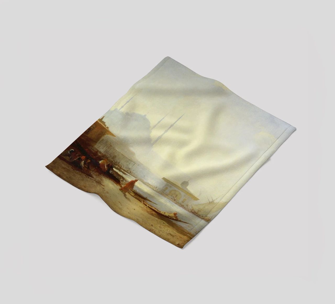 Felix Ziem - Blick auf Istanbul Fleecedecke von ARTOTHEK