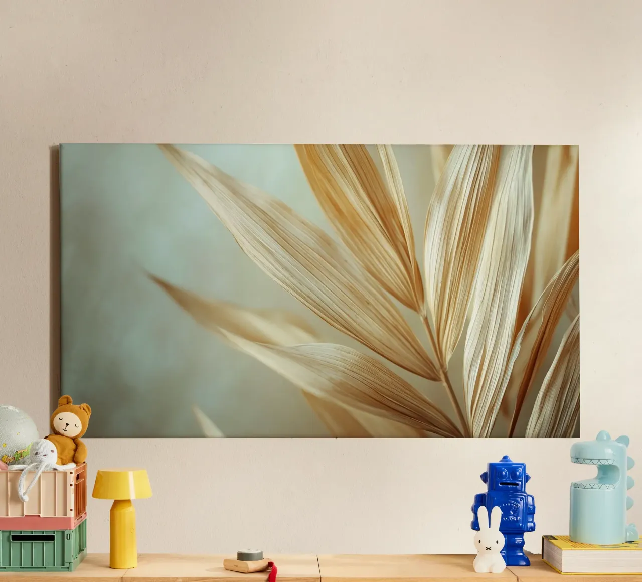 Dry Palm Leaf canvas by treechild