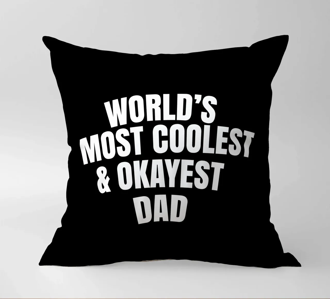 world's most coolest and okayest dad cuscino da happieeagle