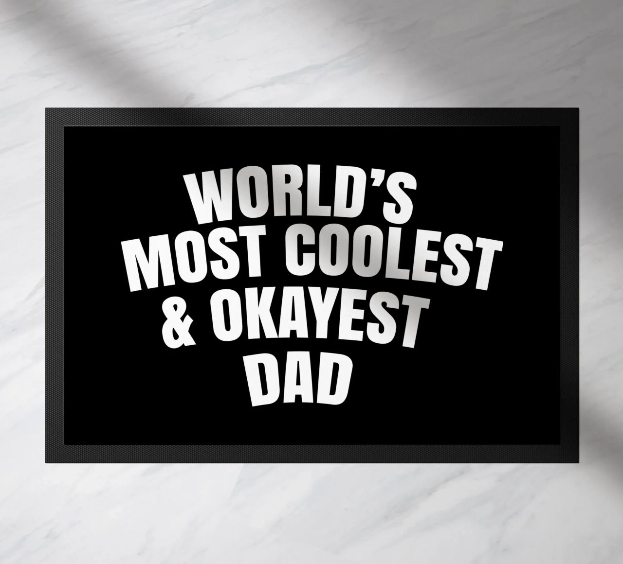 world's most coolest and okayest dad paillasson de happieeagle