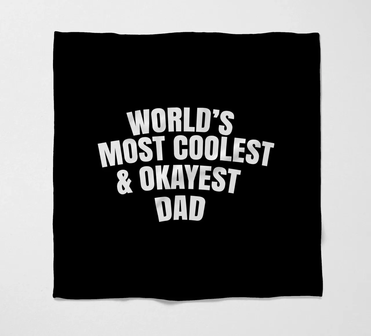 world's most coolest and okayest dad coperta in pile da happieeagle