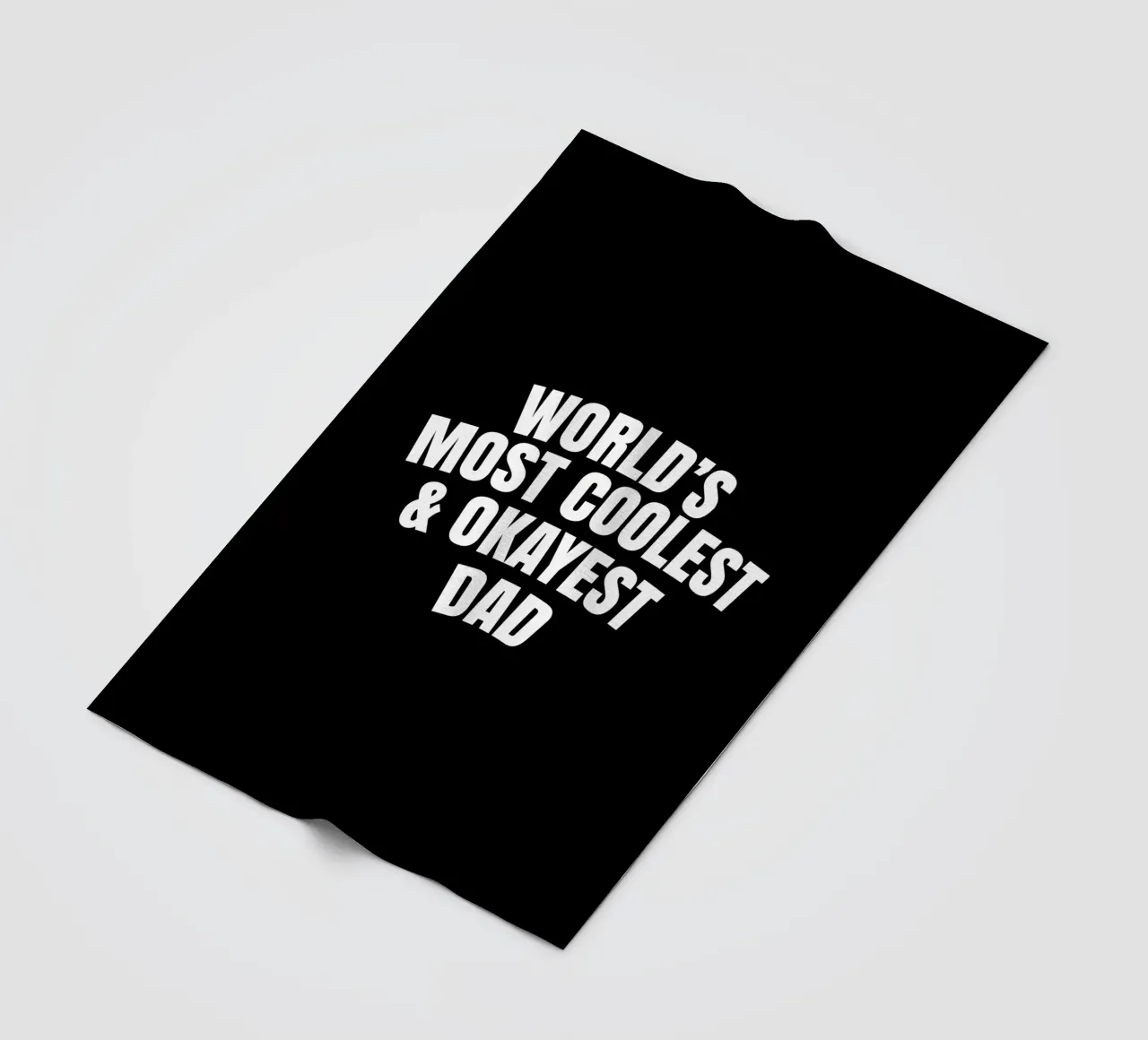 world's most coolest and okayest dad coperta in pile da happieeagle