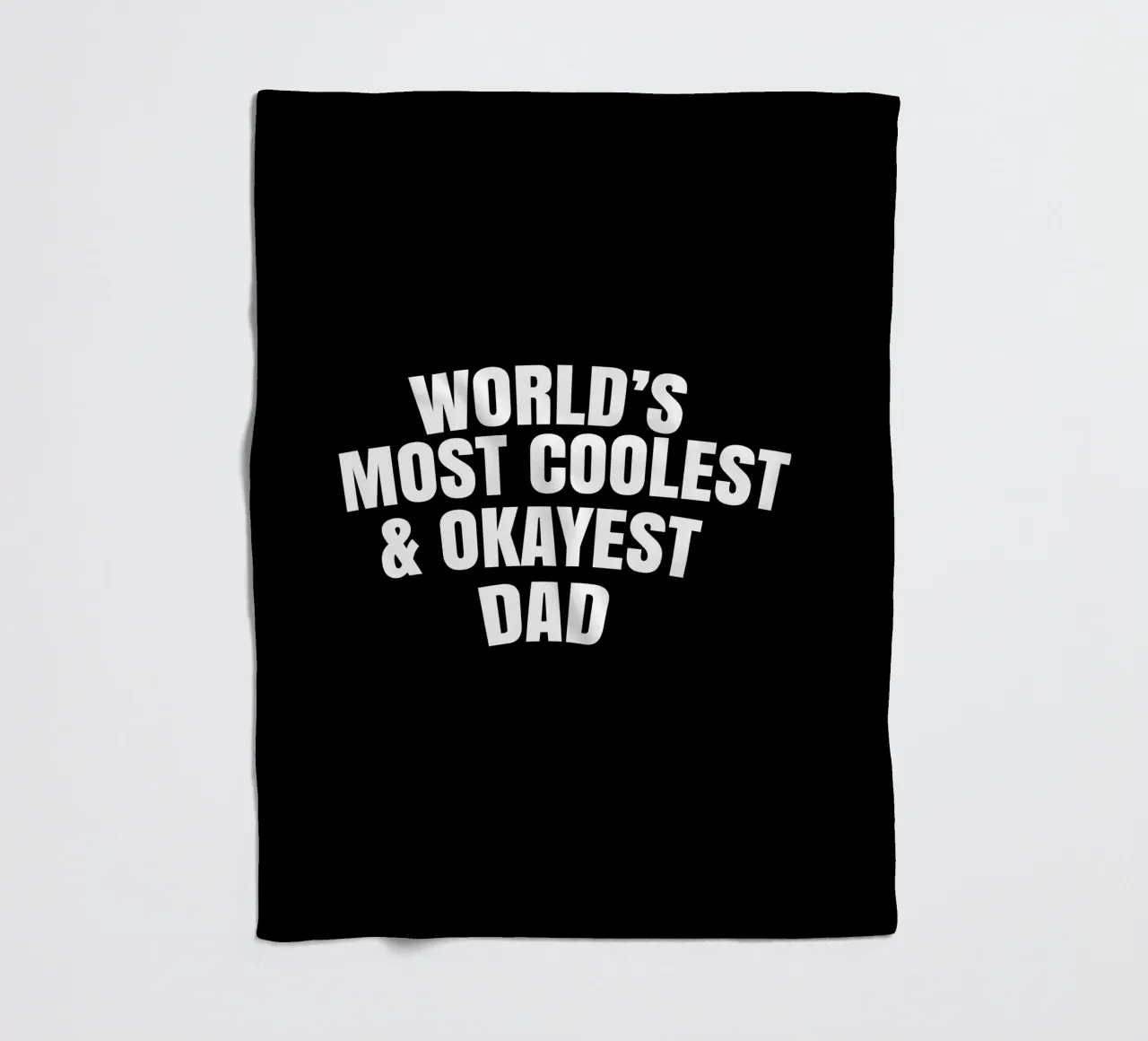 world's most coolest and okayest dad coperta in pile da happieeagle