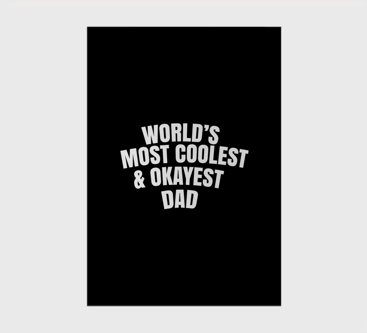 world's most coolest and okayest dad carnet de notes de happieeagle