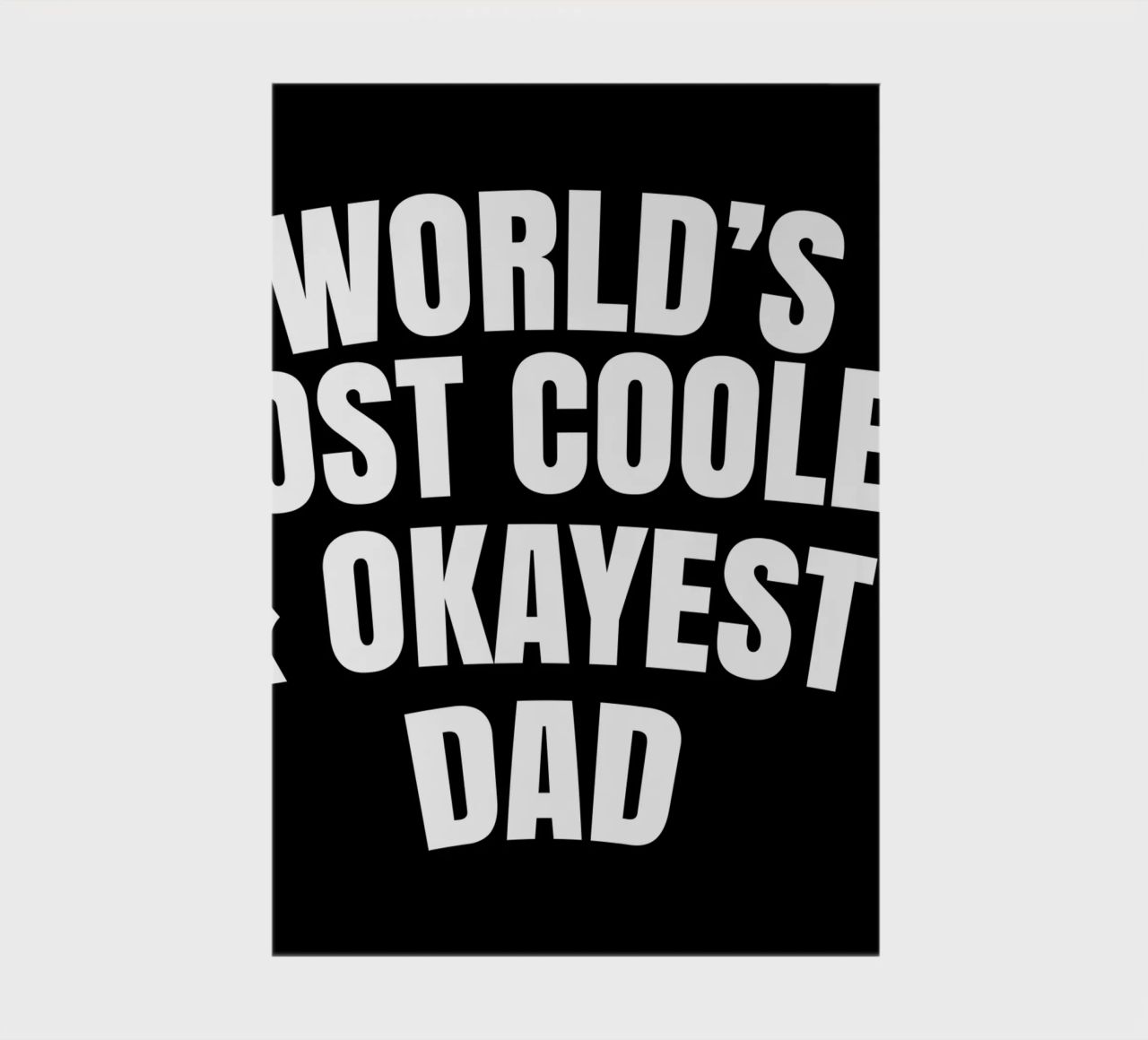 world's most coolest and okayest dad carnet de notes de happieeagle
