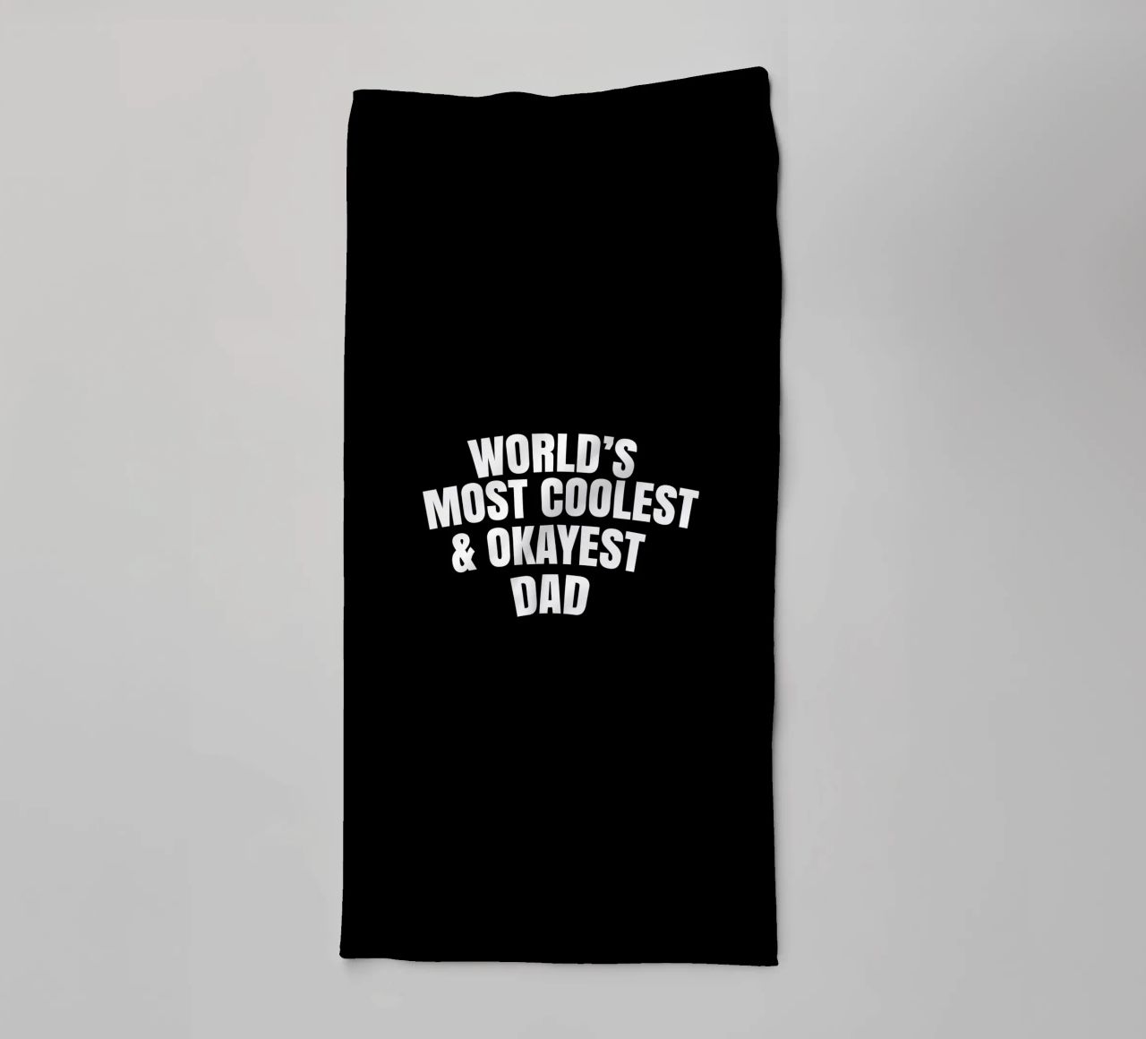 world's most coolest and okayest dad serviette de bain de happieeagle