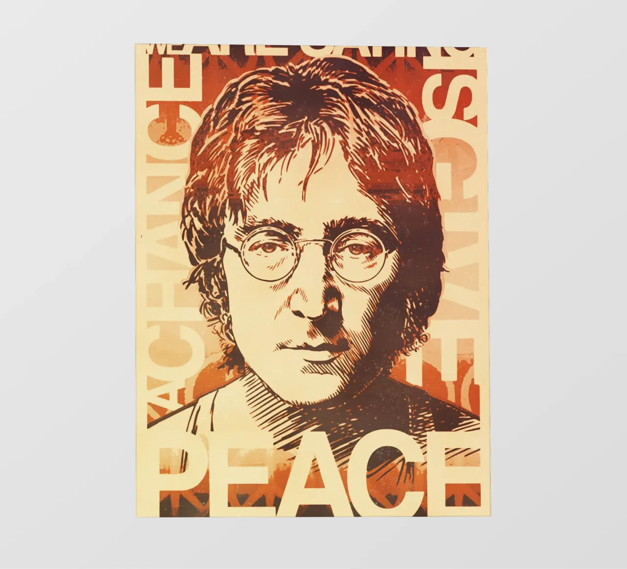 John Lennon 8 pellicola backlit da music soul