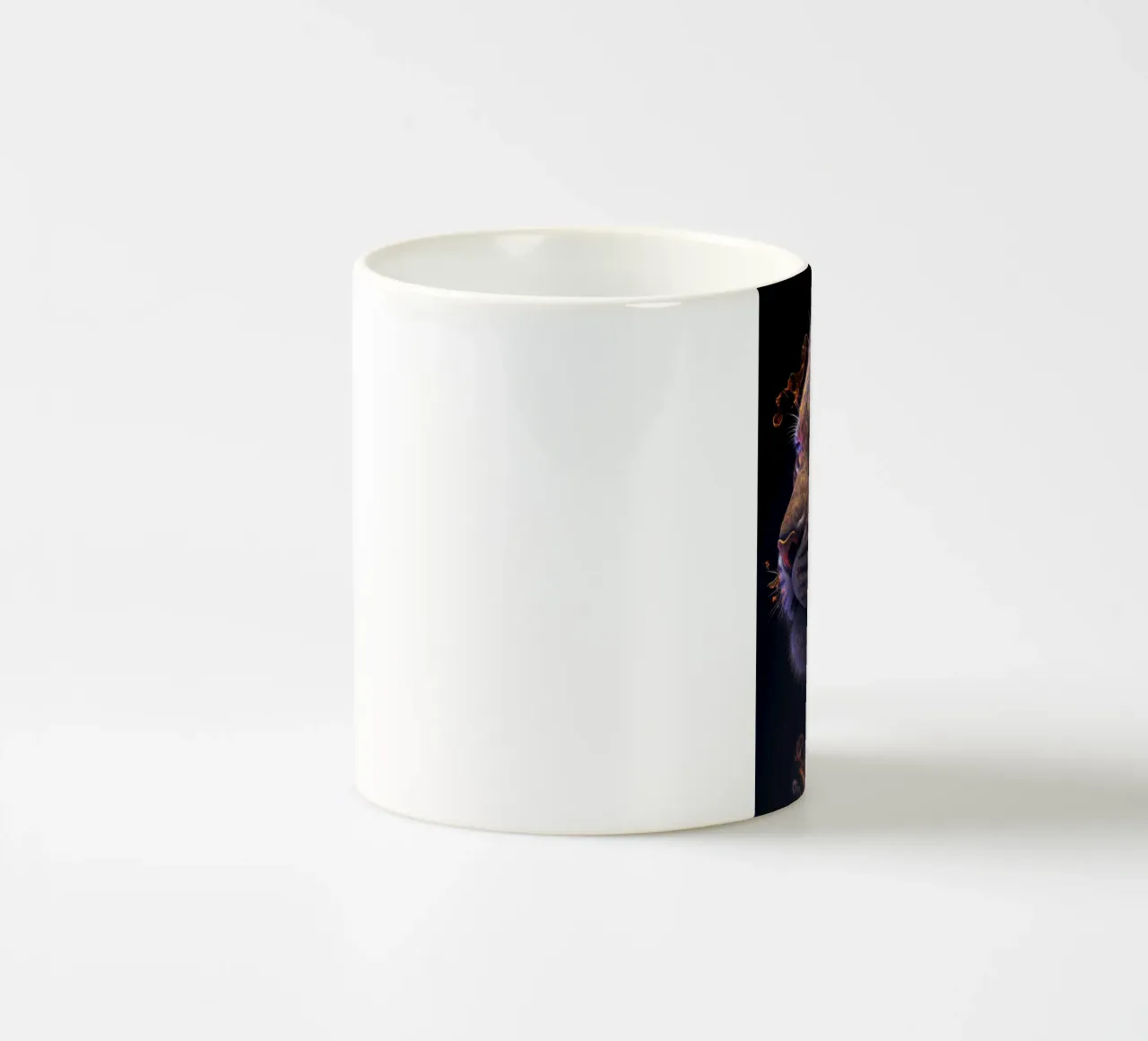 Galaxy Tiger ceramic mug by Lootprint